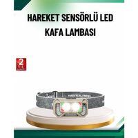 Şarjlı Wave Sensörlü Led Kafa Feneri Outdoor Kullanım