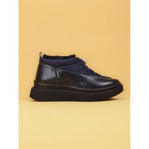 LUXOR Kadın Dolgulu Kışlık Lacivert Sneaker Bot