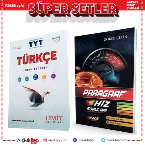 Limit TYT Türkçe ve Hız Renk Paragraf Hız Soruları Seti 2 Kitap