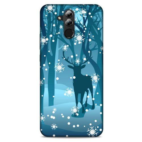 Huawei Mate 20 Lite Kılıf Snowix (28) Arka Kapak Mavi Koyu
