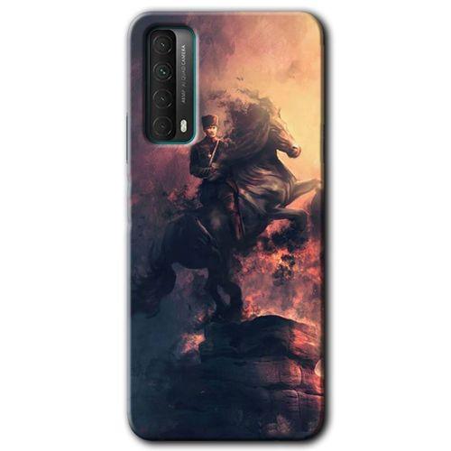 Potkal Hediye Fabrikası Huawei P Smart 2021 Kılıf HD Desen Baskılı Arka Kapak - Atatürk Portre