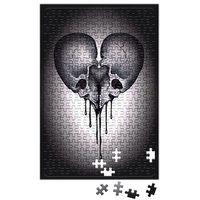 Coraçao Skull Puzzle 240 Parça Yapboz