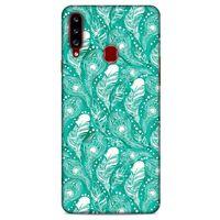 Samsung Galaxy A20s Kılıf Desenli Özel Seri Tüyler (45) Liquid Air Kılıf