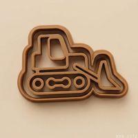 5Li İş Makinesi Figürlü Hamur Şekillendirici Kurabiye Kalıbı Oyun Hamuru Kalıbı 8 cm