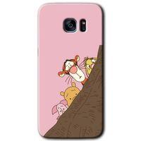 Samsung Galaxy S7 Edge HD Baskılı Kılıf + 9D Tam Ekran Koruyucu - Winnie the Pooh