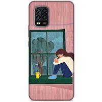 Xiaomi Mi 10 Lite Kılıf Depresyon (18) Telefon Kılıfları Pembe Yeşil