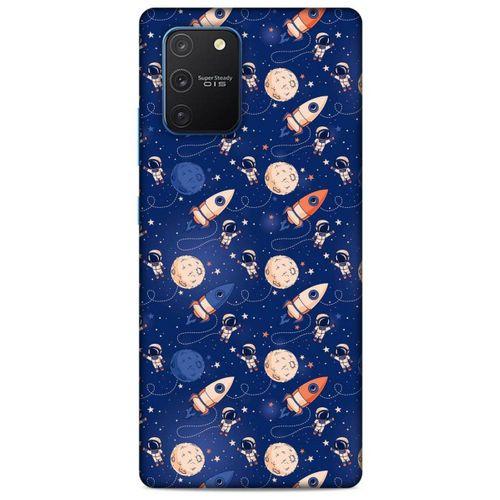 Samsung Galaxy S10 Lite Uyumlu Kılıf Mavi Delisi (30) Silicone Case Galaksi
