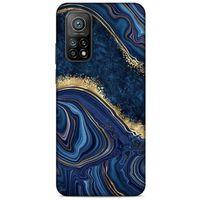 Xiaomi Mi 10T Pro 5G Uyumlu Kılıf Mavi Delisi (1) Kılıfı Mermer