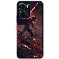 Vivo Y16 Kılıf HD Desen Baskılı Arka Kapak - Darh Vader Wars