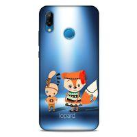 Huawei P20 Lite Kılıf FunnyMaX (1) Kılıfı Mavi Beyaz