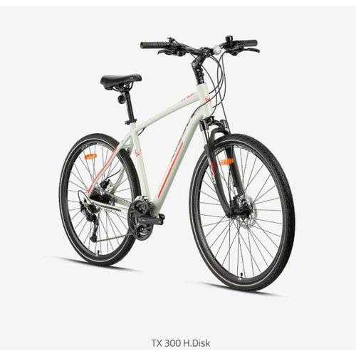Kron TX300 Hidrolik Disk 28 Jant Trekking Bisiklet Mat Bej-Gri/Kırmızı 51 cm