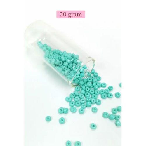 Dökme Cam Kum Boncuk Büyük Boy (6/0) 4 mm - 4 Renk - Toplam 80 Gram - BNC411