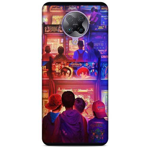 Retro (33) Desen Hybrid Kılıf Renkli Xiaomi Poco F2 Pro Kılıf