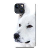 iPhone 13 Mini Uyumlu Kılıf Beyaz Kurt Baskılı Esnek TPU Silikon