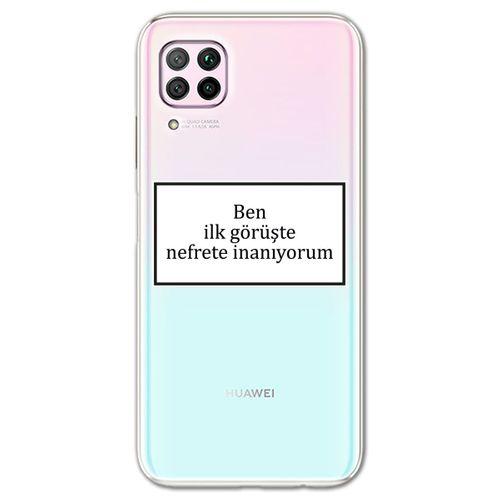 Huawei P40 Lite Kılıf HD Yazı Baskılı Silikon Arka Kapak - Yazı 13