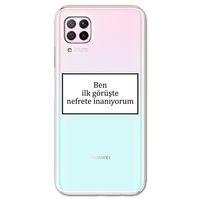 Huawei P40 Lite Kılıf HD Yazı Baskılı Silikon Arka Kapak - Yazı 13