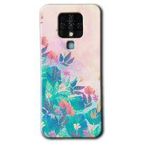 Tecno Camon 16 Kılıf HD Desen Baskılı Arka Kapak - Çizim Yapraklar