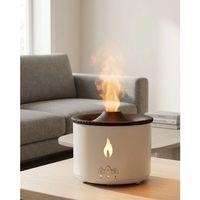 Ultrasonik Aromaterapi Difüzörü Alev Efektli Ortam Nemlendirici Zamanlayıcılı Sessiz Çalışma