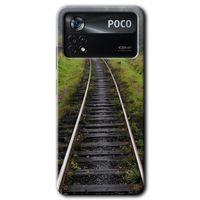 Poco x4 Pro Kılıf HD Desen Baskılı Arka Kapak - Tren Yolu + Kırılmaz Cam