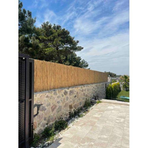 özgazi 90 Cm X 5 Metre Hasır Kamış Bahçe Çiti Balkon Çiti Gölgelik Dekarasyon
