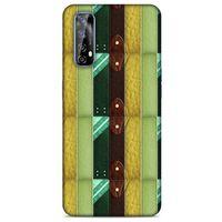 Huawei P Smart 2021 Kılıf Patchwork (15) Antişok Kılıf Yeşil Kahve