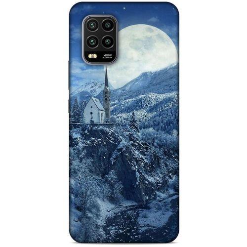 Xiaomi Mi 10 Lite Kılıf Snowix (49) Ultra Silikon Kılıf Beyaz Mavi