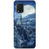 Xiaomi Mi 10 Lite Kılıf Snowix (49) Ultra Silikon Kılıf Beyaz Mavi