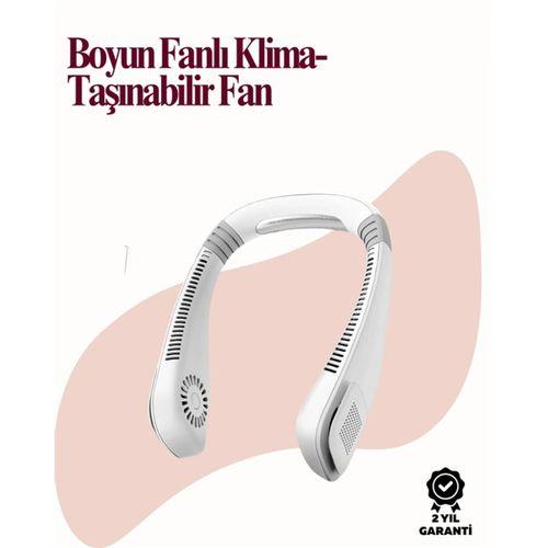 Kanatsız Boyun Tipi Fan | Giyilebilir Serinletici, Düşük Sesli, Hafif Abs Gövde, Usb Şarj Edilebilir