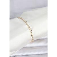 CM 14K Gold Renk Kalpli Zincir Model Kadın Bileklik