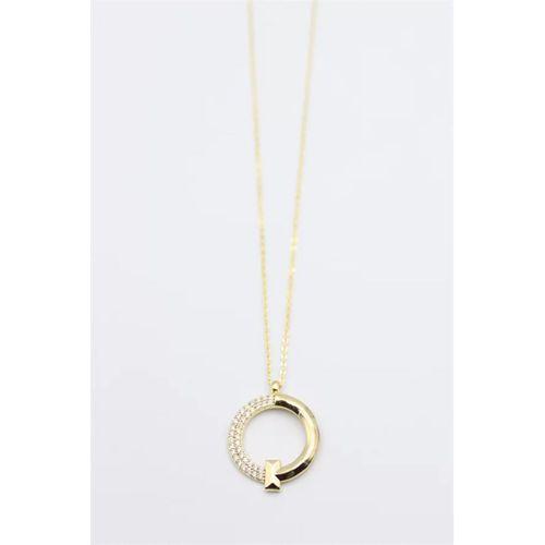 Taşlı Kolye - Altın