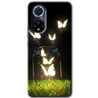Huawei Nova 9 Kılıf HD Desen Baskılı Arka Kapak - Işıklı Kelebekler