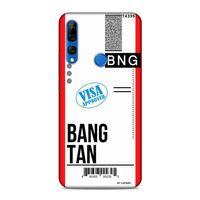 Huawei Y9 Prime 2019 Kılıf Uçak Bileti Bangtan Arka Kapak Koruma Desenli Full Koruyucu