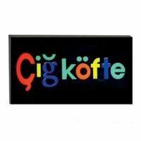 Işıklı Tak Çalıştır Hazır Tabela Çiğ Köfte