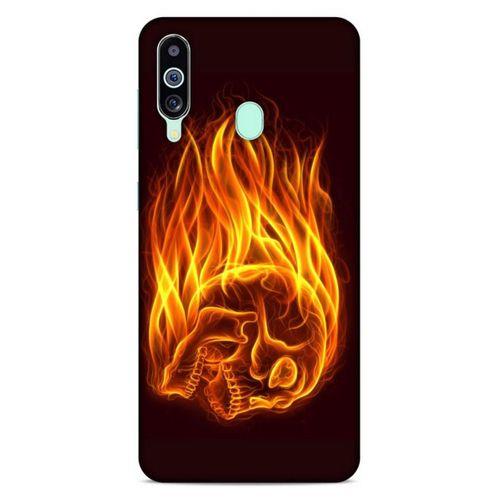 Lopard Samsung Galaxy M40 Uyumlu Kılıf FireX (50) Shockproof Kılıf İskelet Kafa