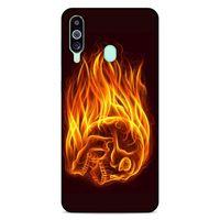 Lopard Samsung Galaxy M40 Uyumlu Kılıf FireX (50) Shockproof Kılıf İskelet Kafa