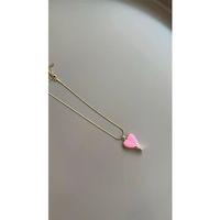 Mineli Kalp Kolye - Pembe