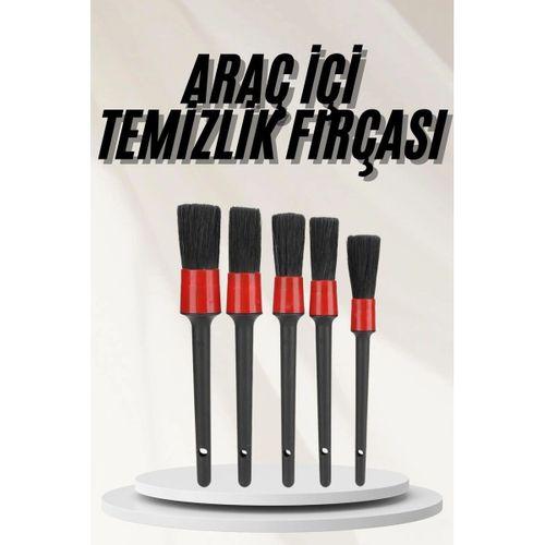 Araç İçi Led Aksesuar 5 Farklı Detaylı Araba Temizlik Fırçası Oto Temizleme Fırçası
