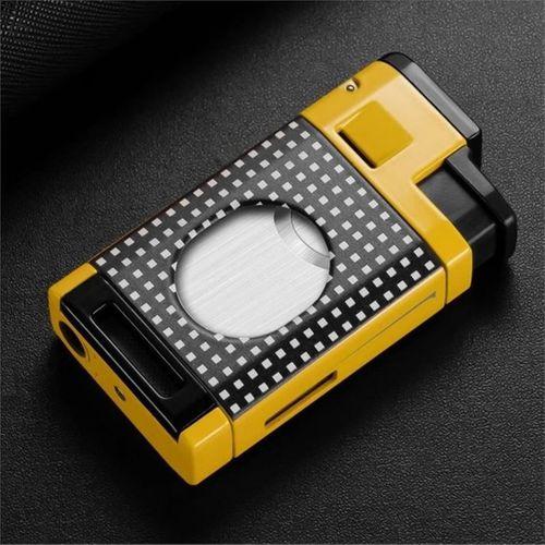 CM0650 3 Jet Torch Kesicili Puro Çakmağı Sarı