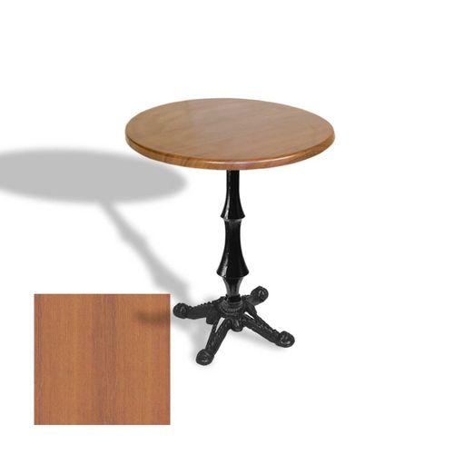 Dockers Çipa 1012 Döküm Ayak Yuvarlak Masa Çap 60cm - (Werzalit, Wermodin ve Allzalit Tabla) - Koyu Ahşap