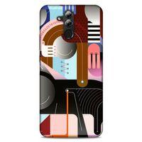 Lopard Huawei Mate 20 Lite Uyumlu Kılıf Soyut Sanat (18) Desenli Telefon Kılıfları
