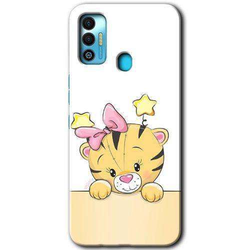 Tecno Spark 7T Kılıf HD Desen Baskılı Arka Kapak - Sevimli Kedi