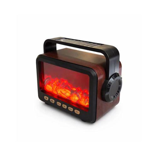 Taşınabilir Şömine Efektli Bluetooth Hoparlör Led Işıklı Radyo