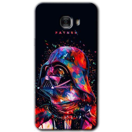 Galaxy C9 Pro Kılıf HD Desen Baskılı Arka Kapak - Father Vader