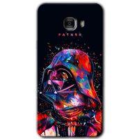 Galaxy C9 Pro Kılıf HD Desen Baskılı Arka Kapak - Father Vader