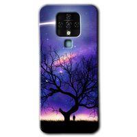 Tecno Camon 16 Kılıf HD Desen Baskılı Arka Kapak - Uzay Silüet