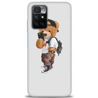 Xiaomi Redmi 10 Kılıf HD Baskılı Kılıf - Teddy Bear Cool + Tam Ekran Koruyucu