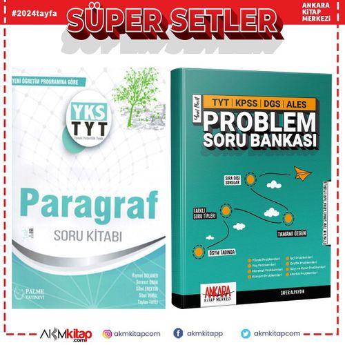 Palme TYT Paragraf ve AKM Problemler Soru Bankası Seti 2 Kitap