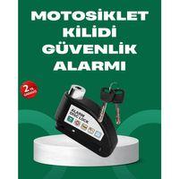 Motosiklet Scooter Bisiklet Tekerlek Disk Kilidi Alarmlı Güvenlik