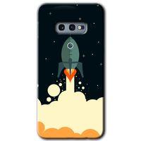 Potkal Hediye Fabrikası Samsung Galaxy S10e HD Baskılı Kılıf + 9D Tam Ekran Koruyucu - Space Smoke