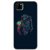 Huawei Y5P Kılıf HD Desen Baskılı Arka Kapak - Astronot Kıyafeti